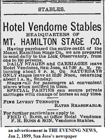 Vendome Stables advertisement